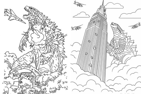 Godzilla Coloring Pages: Super Godzilla Power