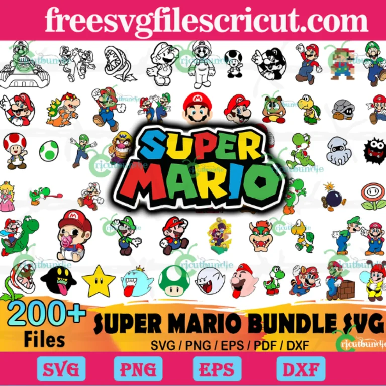 200+ Super Mario Bundle Svg