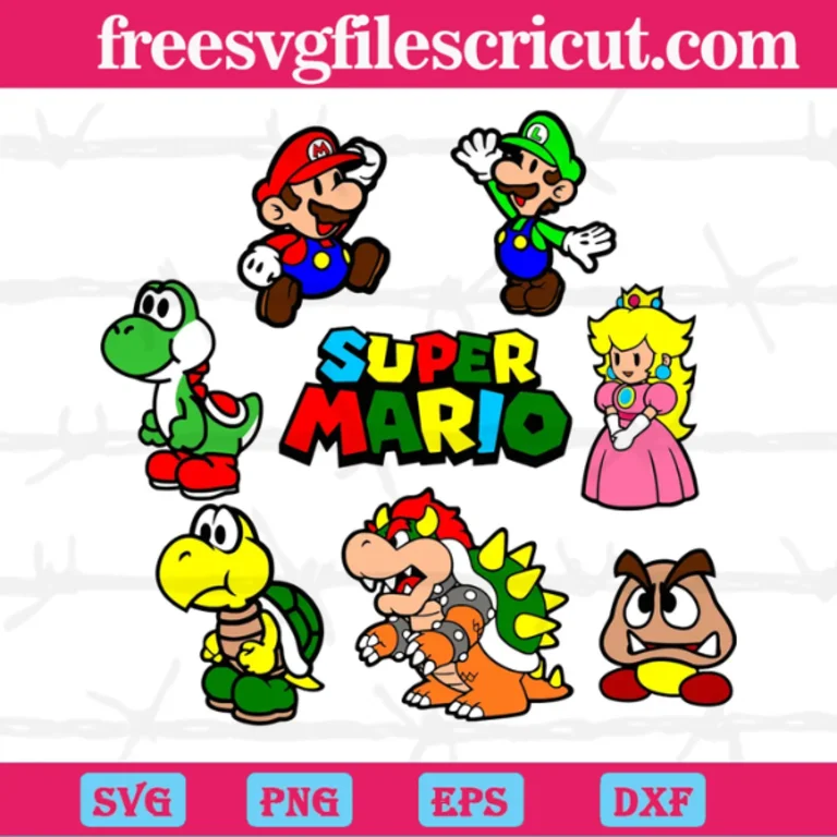 Super Mario Silhouette Svg Free