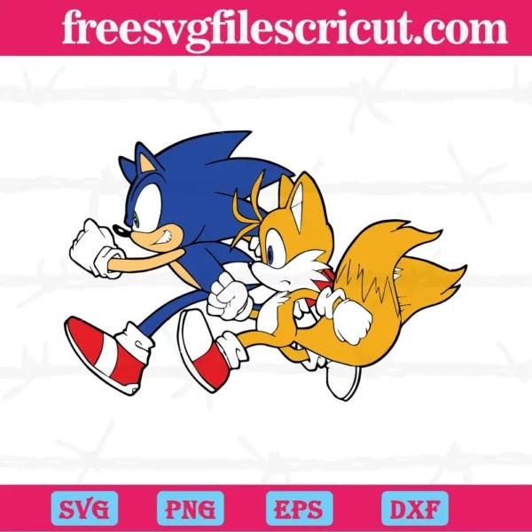 Sonic and Tails Svg For Cricut