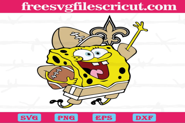 New Orleans Saints Football Spongebob, The Best Digital Svg Designs For Cricu