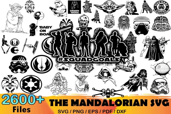 2600 The Mandalorian Star Wars SVG Bundle
