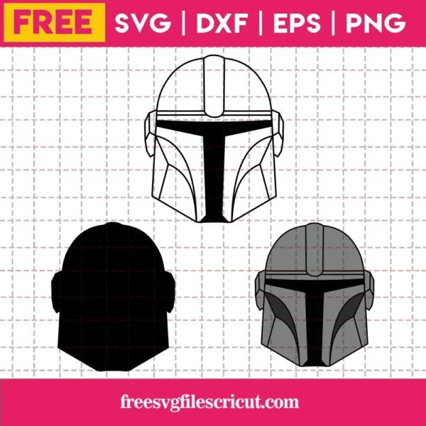 Mandalorian Helmet Svg Free
