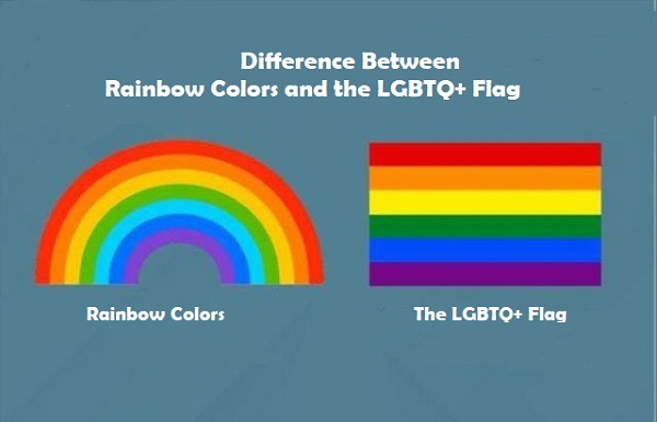 Difference Between Rainbow Colors and the LGBTQ+ Flag