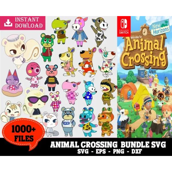1000+ Files Animal Crossing Svg Bundle