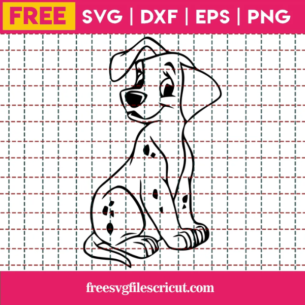 101 Dalmations SVG Free Disney SVG Dog SVG Instant Download Silhouette Cameo