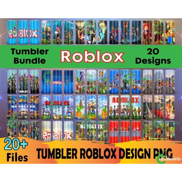 20 Roblox Tumbler PNG Bundle