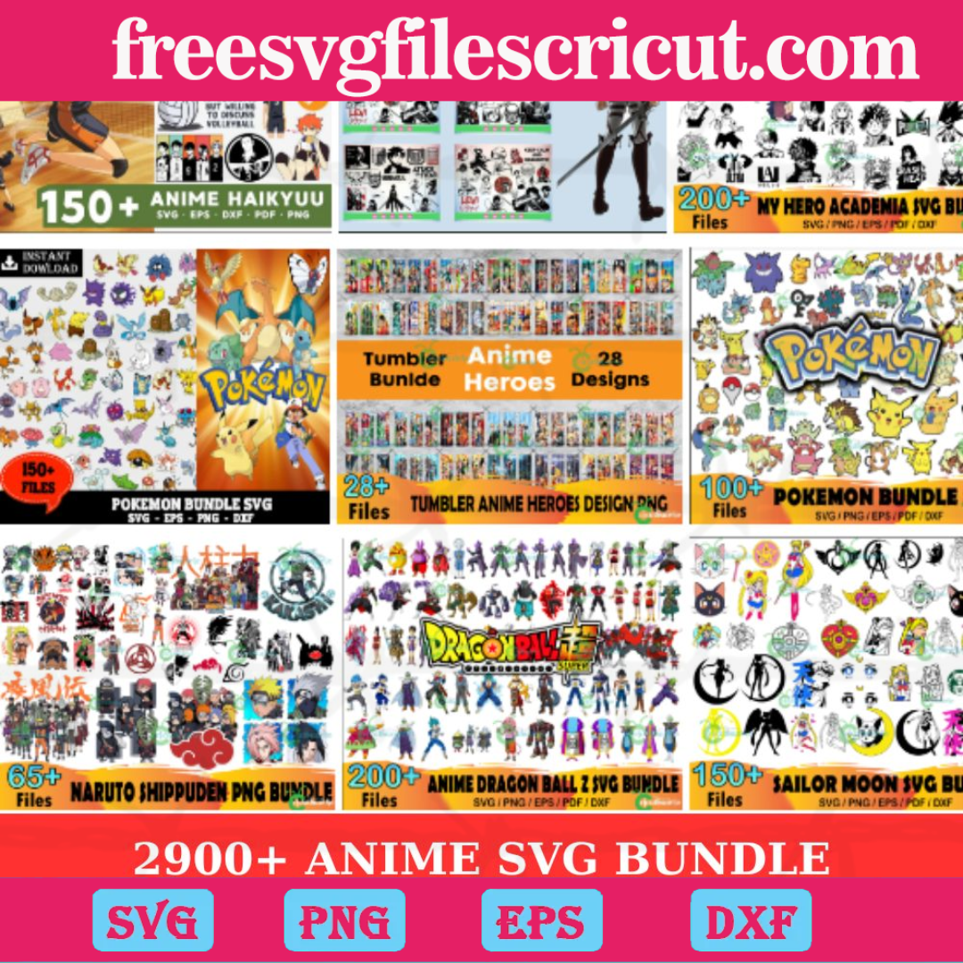 2900 Anime Bundle SVG