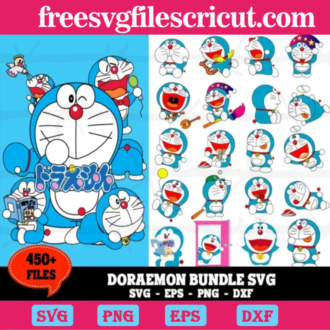 450+ Files Doraemon Bundle Svg