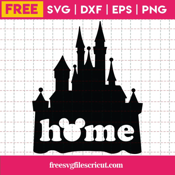 Disney Castle Home Svg Free