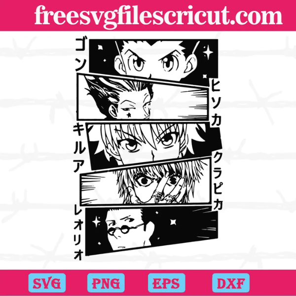 My Hero Academia Characters, Svg Png Dxf Eps Cricut Files
