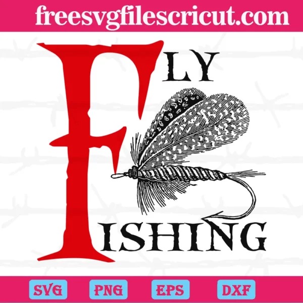 Fly Fishing Lures SVG Clipart