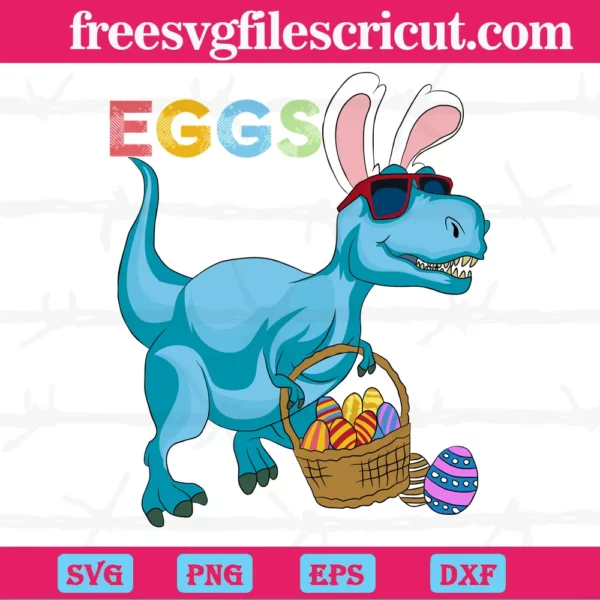 Easter Bunny Dinosaur SVG