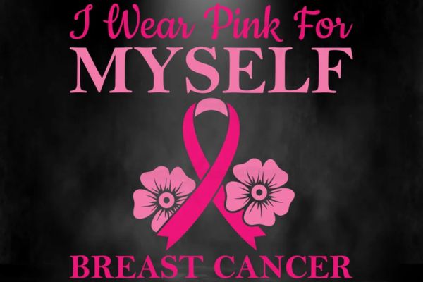 I Wear Pink For Myself Breast Cancer Awareness, SVG Files
