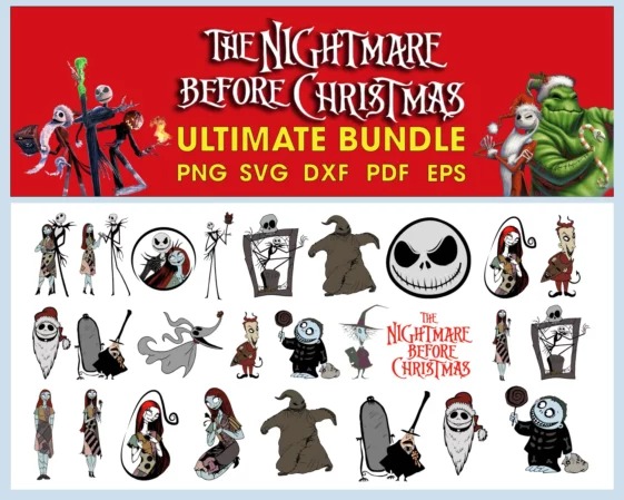 1000+ The Nightmare Before Christmas SVG Bundle