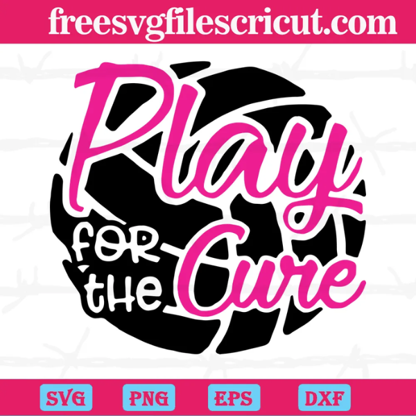 Play For The Cure Breast Cancer, Layered Svg Files