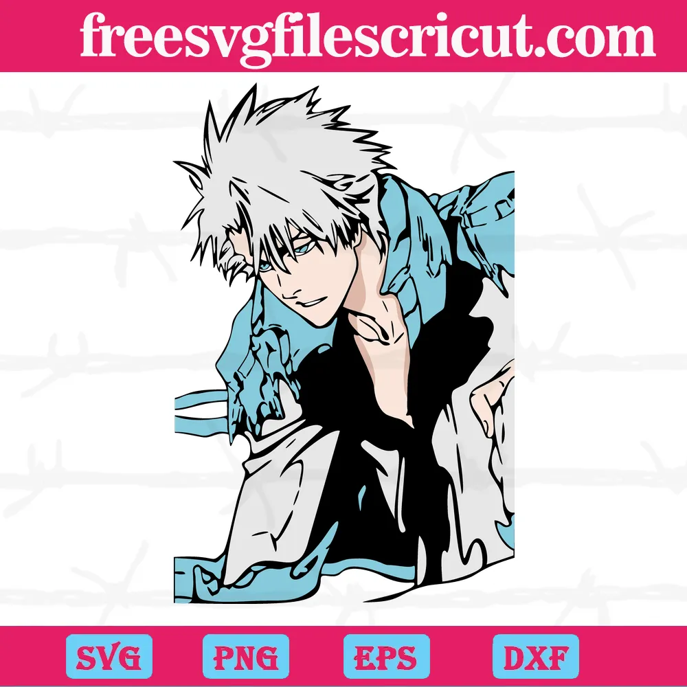 Toshiro Hitsugaya Bleach Anime, Svg Files For Crafting, And Diy Projects